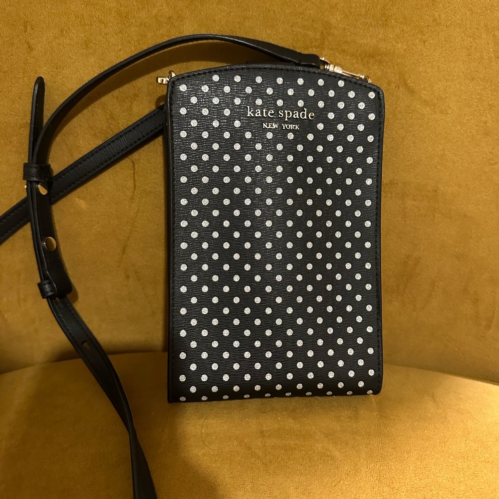 Kate Spade Spencer Phone Crossbody Case Metallic Dot
